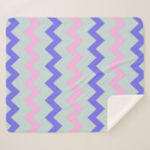 Couverture Sherpa Grand motif de chevron (Devant (Horizontal))