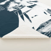 Couverture Sherpa Grand navire et nuages Nautique (3/4)