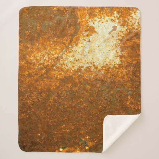 Couverture Sherpa grand Rust background abstrait, antique, antique, (Devant)