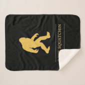 Couverture Sherpa Grand Squatchin allé par pied drôle Sasquatch (Devant (Horizontal))