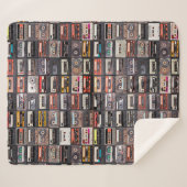Couverture Sherpa Grande collection de cassettes audio. Musique rétr (Devant (Horizontal))