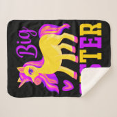 Couverture Sherpa Grande soeur licorne magique (Devant (Horizontal))