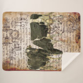 Couverture Sherpa Grande vache Vintage (Devant (Horizontal))