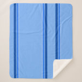 Couverture Sherpa Grandes Bleues Blanche Sherpa (Devant)