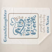 Couverture Sherpa Grandgirl To the Moon and Back Love Nana Sherp (Devant (Horizontal))