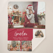 Couverture Sherpa Grandma 5 Photos avec animal de compagnie Vacances (Devant)