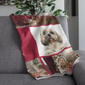 Couverture Sherpa Grandma 5 Photos avec animal de compagnie Vacances