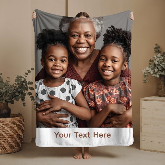 Couverture Sherpa Grandma Blanket Personnalisée Sherpa Cosy Idée cad
