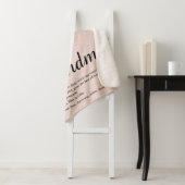 Couverture Sherpa Grandma Définition Script Rose Parties scintillant (En situation)