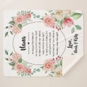 Couverture Sherpa Grandma Grammy Nana de Grandkids (Devant (Horizontal))