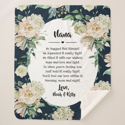 Couverture Sherpa Grandma Grammy Nana de Grandkids (Devant)