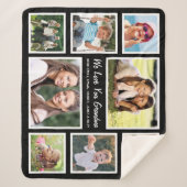 Couverture Sherpa Grandma Love You 8 Photo Collage (Devant)