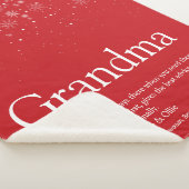Couverture Sherpa Grandma Winter Snowflics Définition de vacances (3/4)