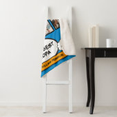 Couverture Sherpa Grandpa Grandad Cool photo Collage bleu (En situation)