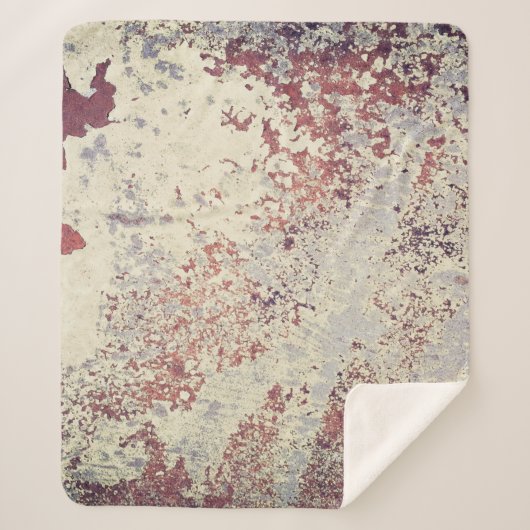 Couverture Sherpa Grands arrière - plans rouille - abstra arrière -  (Devant)