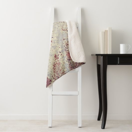 Couverture Sherpa Grands arrière - plans rouille - abstra arrière -  (En situation)