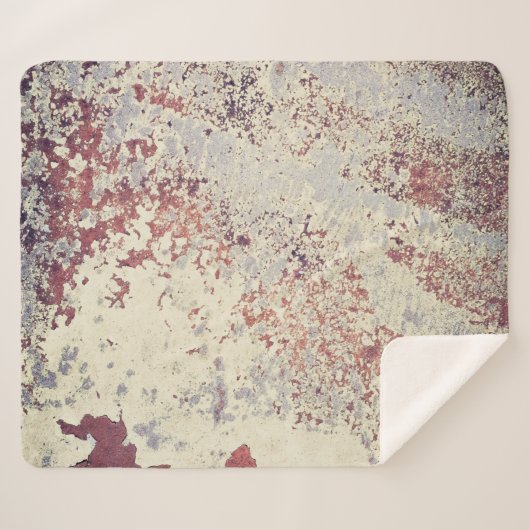 Couverture Sherpa Grands arrière - plans rouille - abstra arrière -  (Devant (Horizontal))