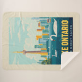 Couverture Sherpa Grands Lacs | Lac Ontario (Devant (Horizontal))