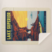 Couverture Sherpa Grands Lacs | Lac Supérieur (Devant (Horizontal))