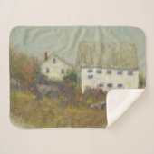 Couverture Sherpa Grange blanche (Devant (Horizontal))