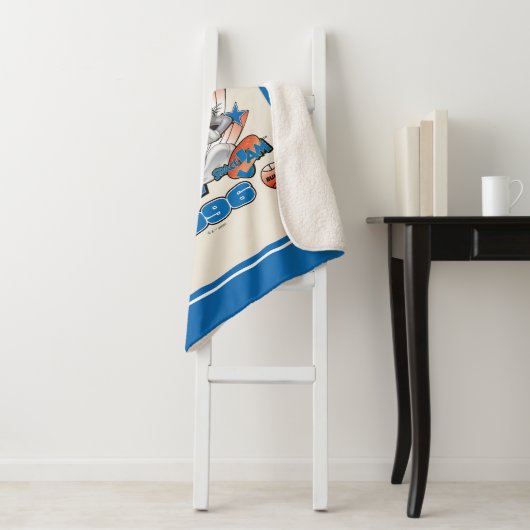 Couverture Sherpa Graphique de basketball SPACE JAM™ BUGS BUNNY™ #1 (En situation)