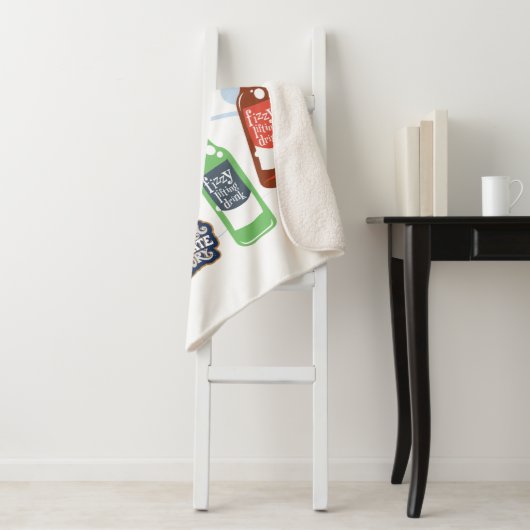 Couverture Sherpa Graphique de boisson de levage Fizzy (En situation)