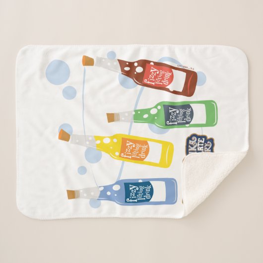 Couverture Sherpa Graphique de boisson de levage Fizzy (Devant (Horizontal))