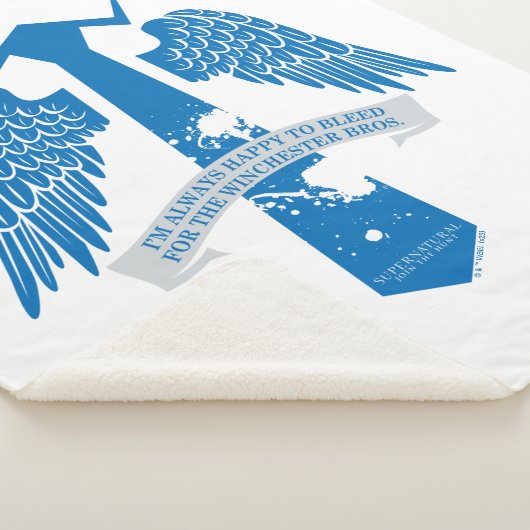 Couverture Sherpa Graphique de citation de Cravate de Castiel surnat (3/4)