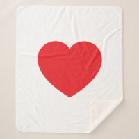 Graphique de cœur d'amour rouge blanc moderne simp