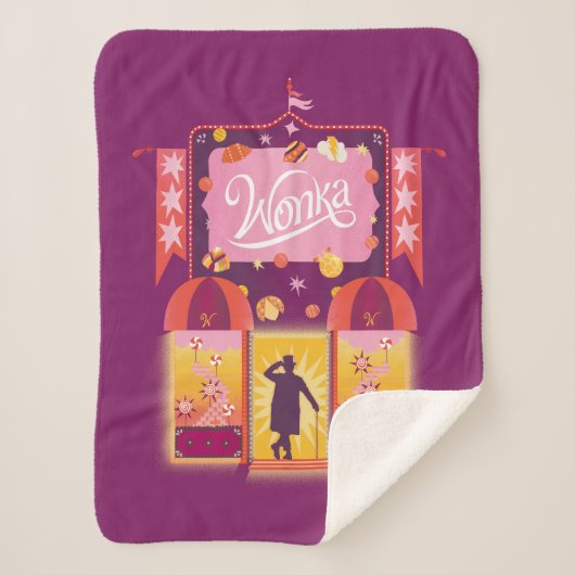 Couverture Sherpa Graphique de la boutique Wonka Candy (Devant)