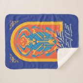 Couverture Sherpa Graphique de Talavera de scarabée bleu (Devant (Horizontal))