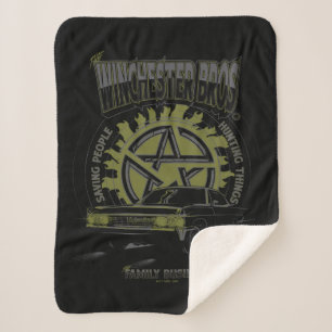 Couverture Sherpa Graphique de voiture surnaturel "The Winchester Br
