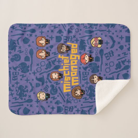 Couverture Sherpa Graphique "MISCHIEF MANAGED™" (Devant (Horizontal))