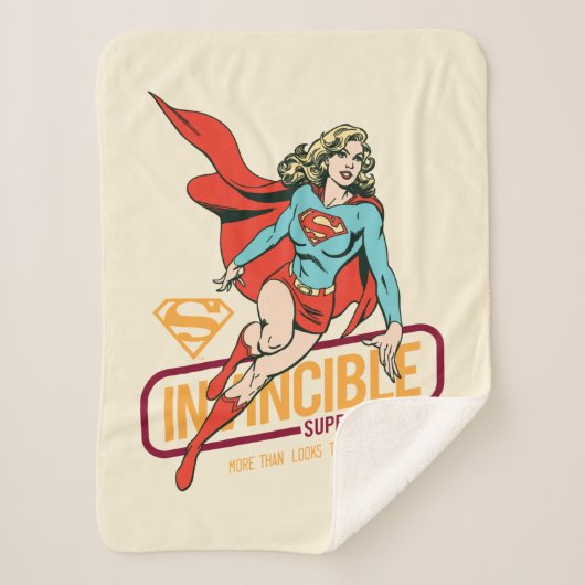 Couverture Sherpa Graphique rétro-invincible Supergirl (Devant)