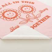 Couverture Sherpa Graphisme Fleur Joyeux Retro (3/4)