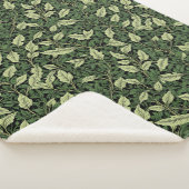 Couverture Sherpa Grappe de vignes dans les nuances de vert (3/4)