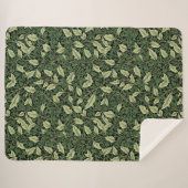 Couverture Sherpa Grappe de vignes dans les nuances de vert (Devant (Horizontal))