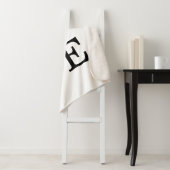 Couverture Sherpa Gray Black Script Love Mariage  (En situation)