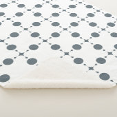 Couverture Sherpa Gray Polka Dots, Polka Dot Pattern, Dots (3/4)