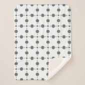 Couverture Sherpa Gray Polka Dots, Polka Dot Pattern, Dots (Devant)
