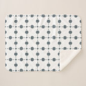 Couverture Sherpa Gray Polka Dots, Polka Dot Pattern, Dots (Devant (Horizontal))