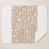 Couverture Sherpa Gray stone wall background. stone, texture, wall  (Devant (Horizontal))