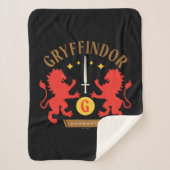 Couverture Sherpa GRAYFFINDOR™ Maison double Lion épée graphique (Devant)