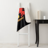 Couverture Sherpa GRAYFFINDOR™ Maison double Lion épée graphique (En situation)