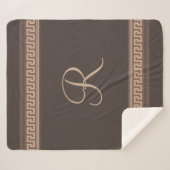 Couverture Sherpa Greek Key (Devant (Horizontal))