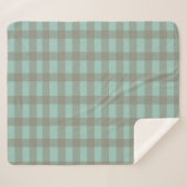 Couverture Sherpa Green Gingham (Devant (Horizontal))