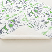Couverture Sherpa Green Golf Icons Motif (3/4)
