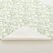 Couverture Sherpa Green Leaves (3/4)
