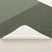 Couverture Sherpa Green Moss à deux tons (3/4)