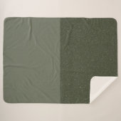 Couverture Sherpa Green Moss à deux tons (Devant (Horizontal))